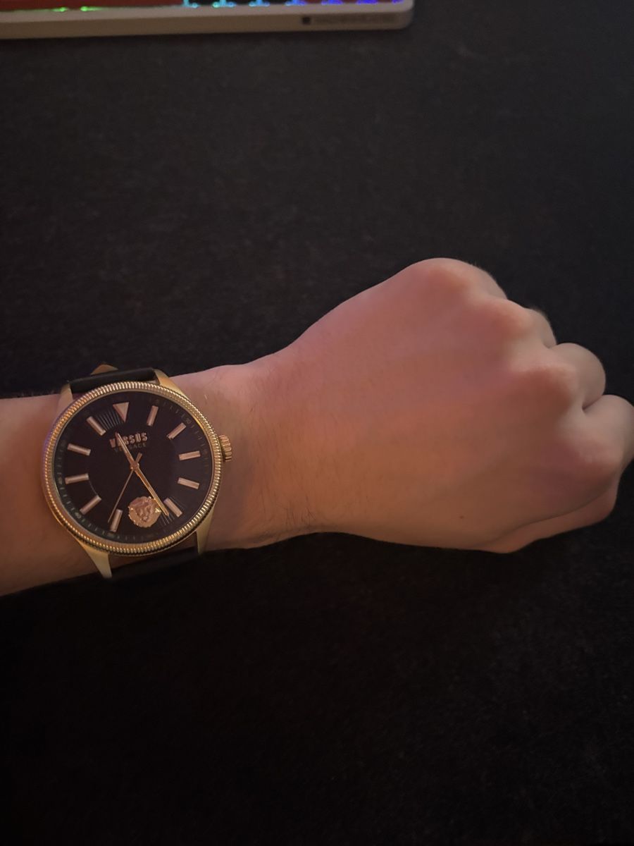Versace Uhren: Montre Versus Versace, bracelet cuir – Gebraucht aus Lully FR von VL_1470 3