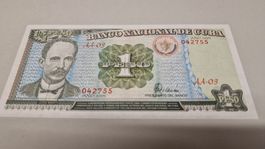 Originale kubanische Banknote 1 Peso - Jahr 1995 - Top!