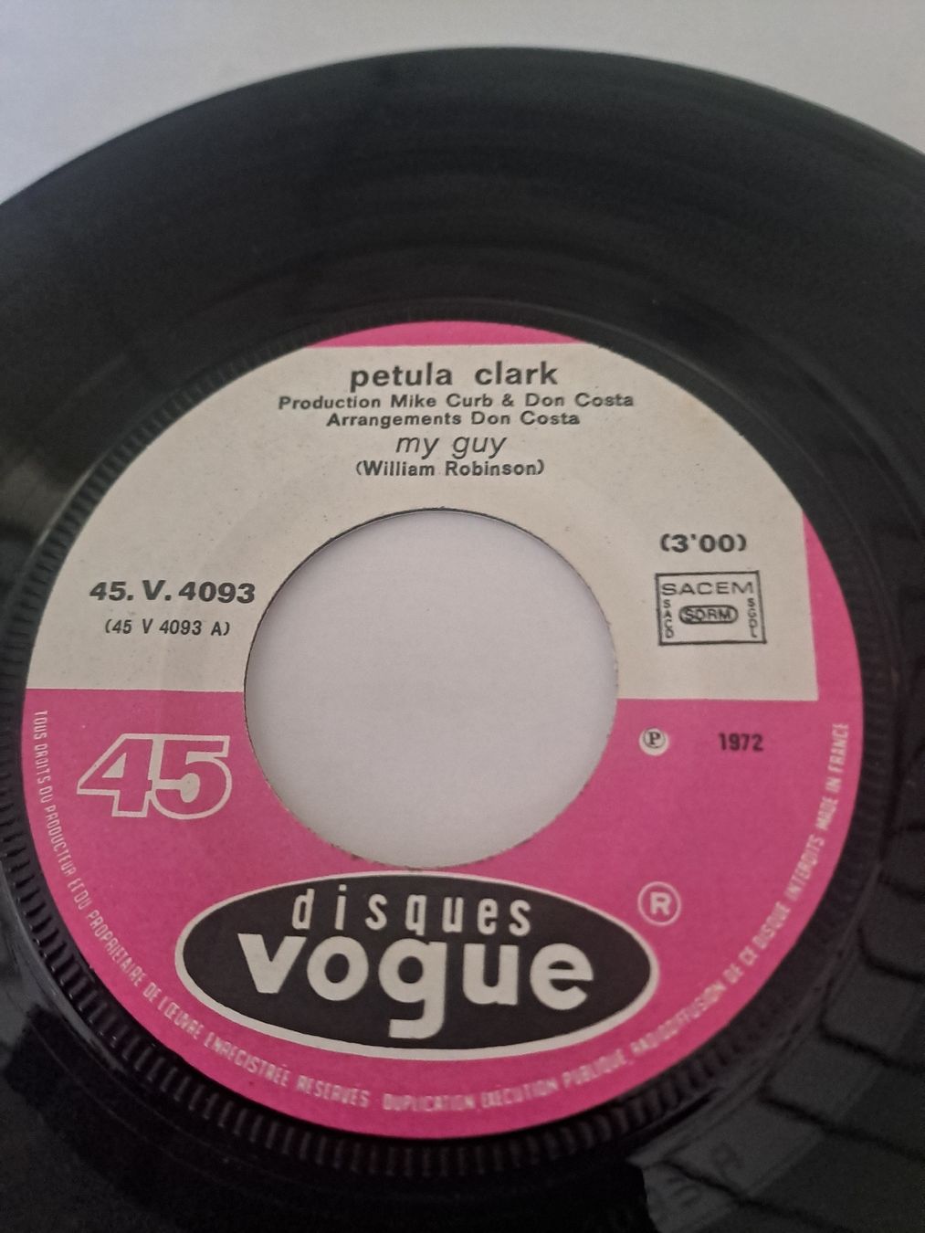 Dischi in vinile: Single  PETULA CLARK  "My Guy"  vogue – Usato da Uetendorf venduto da Essiggurken 2