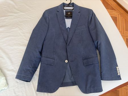 Bugatti Sakko, Herren, Grösse 46, Baumwolle, blau