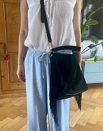 Diane von Fürstenberg Wildleder Tasche mit Fransen