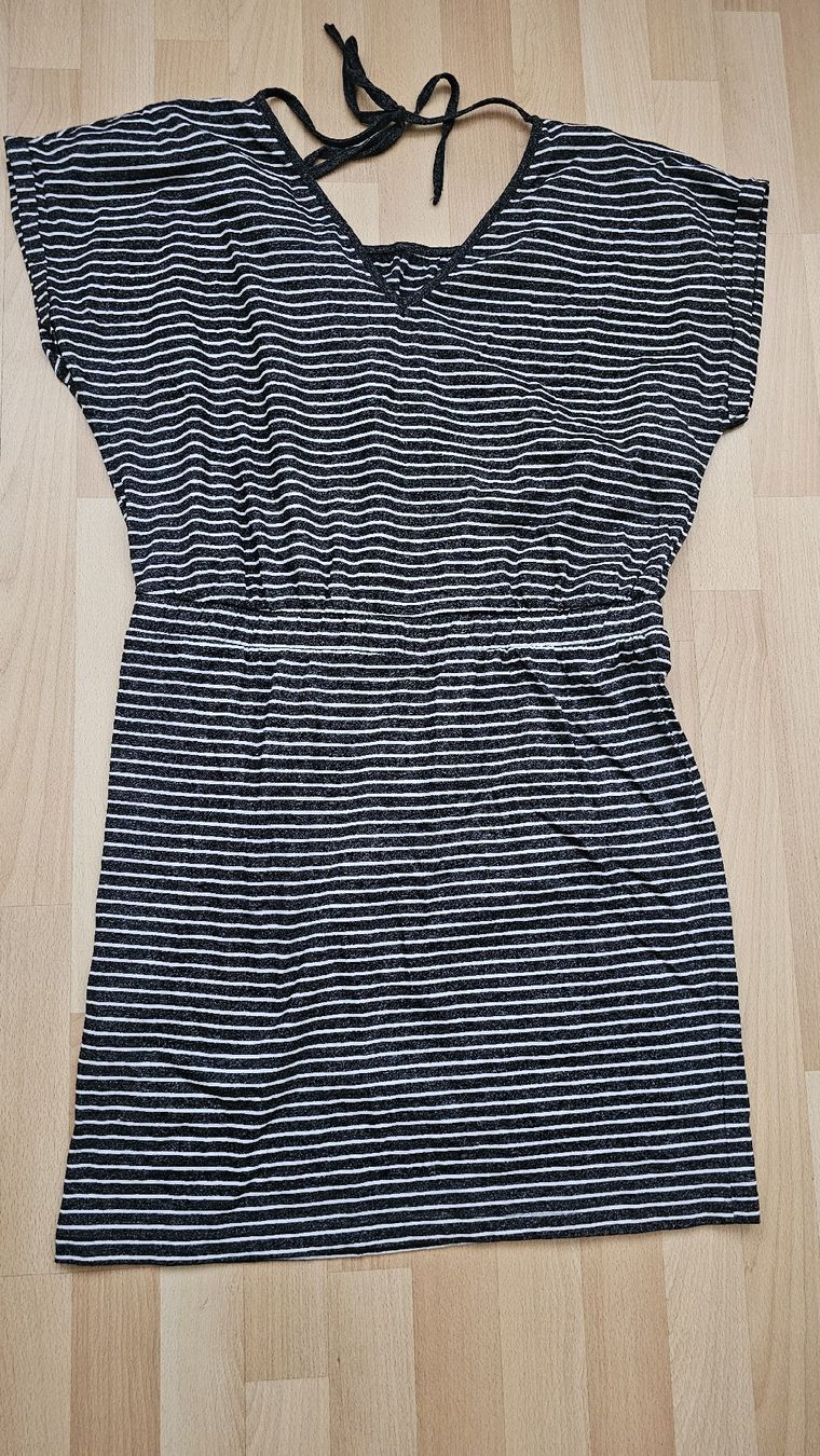 Vestiti: ICHI Kleid grau-weiss gestreift Grösse XL  – Usato da Steinmaur venduto da Kiki_m240 1