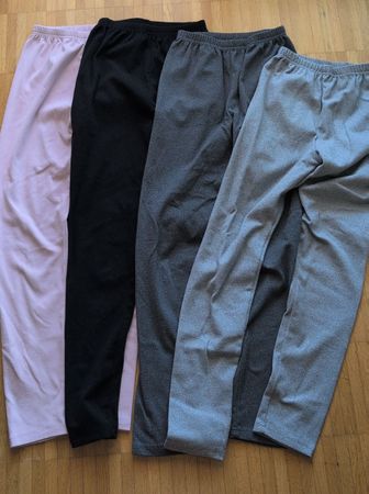 Kinder Thermoleggins Set 4 Stk. Pink Schwarz Grau Gr.160 