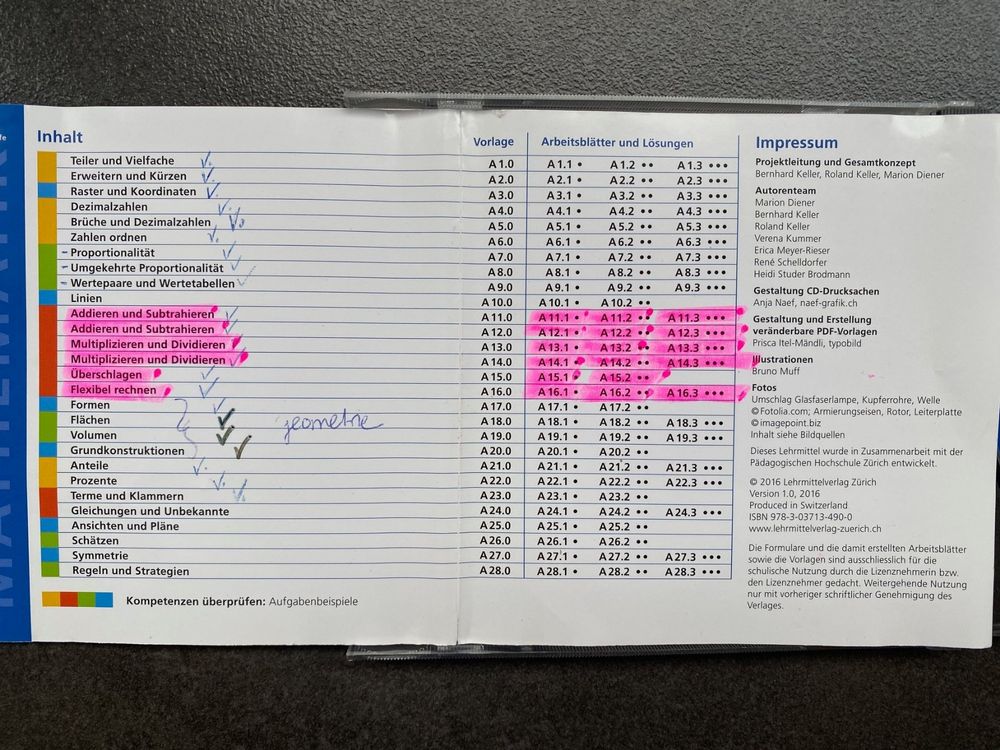Mathematik 6 (Lehrmittelverlag Zürich) CD-Rom | Kaufen auf Ricardo