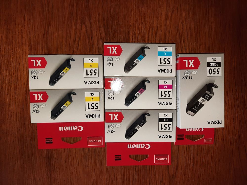 Pack De 2 Cartouches D'encre Canon PIXMA 551XL Noir (Noir) - Originales Et Neuves