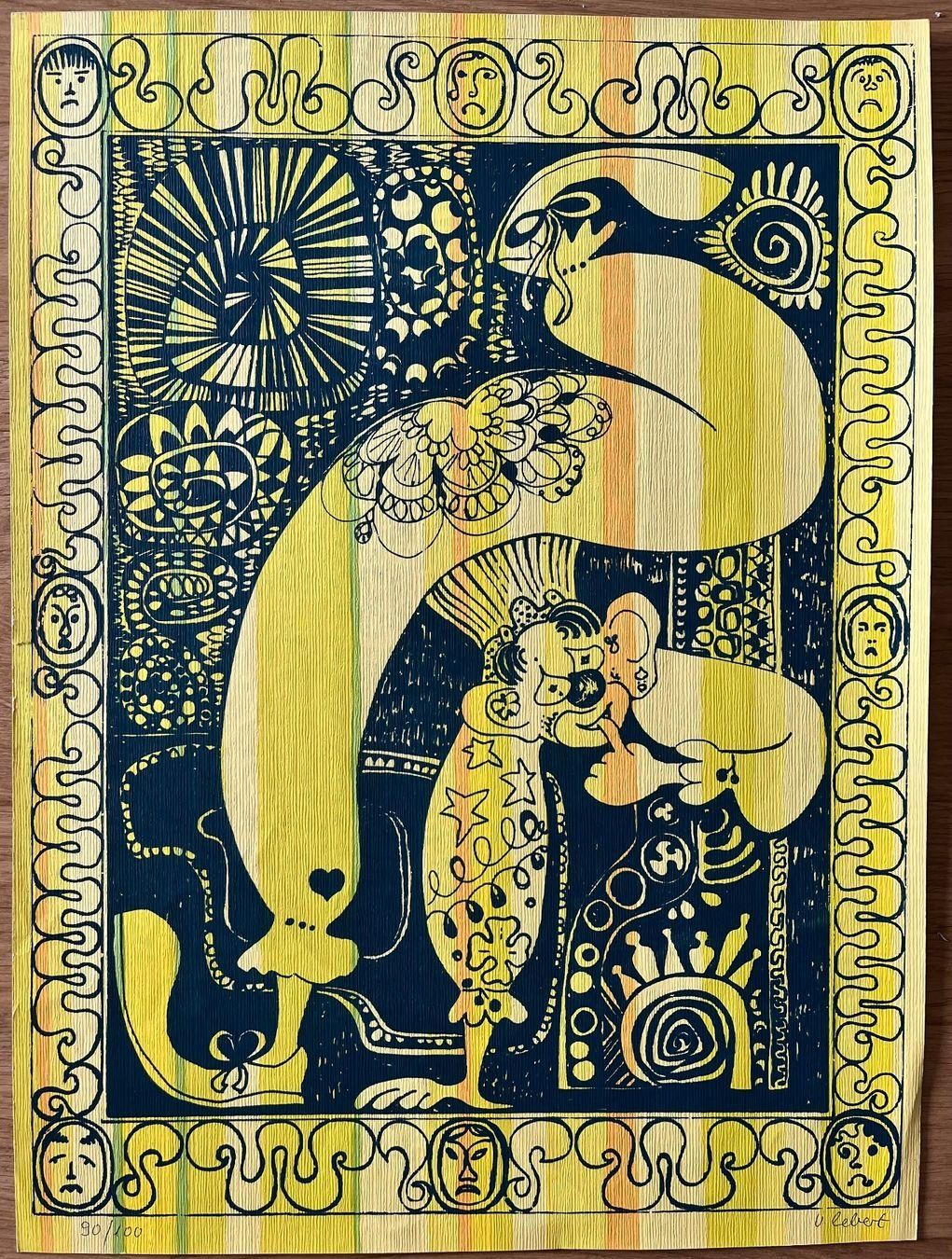 Grafica & Litografie: VERENA LEBERT  LITHOGRAPHIE SIGNIERT NUMMERIERT – Usato da Gersau venduto da grafik-kunst