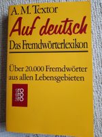 Fremdwörterbuch; A. M. Textor
