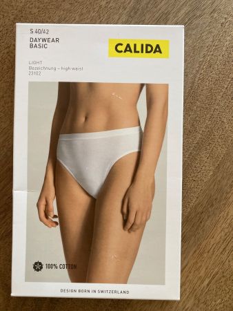 Slip Calida weiss blanc S 40/42 Coton Baumwolle