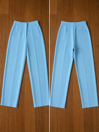 Pantalone classico Manor azzurro