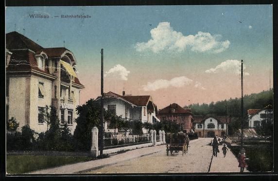 Ansichtskarten: Willisau, Bahnhofstrasse mit Villen, Pan – Gebraucht aus Berlin von bartko-reher