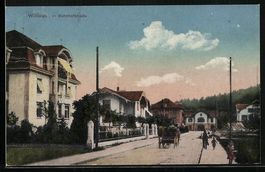 Willisau, Bahnhofstrasse mit Villen, Pan