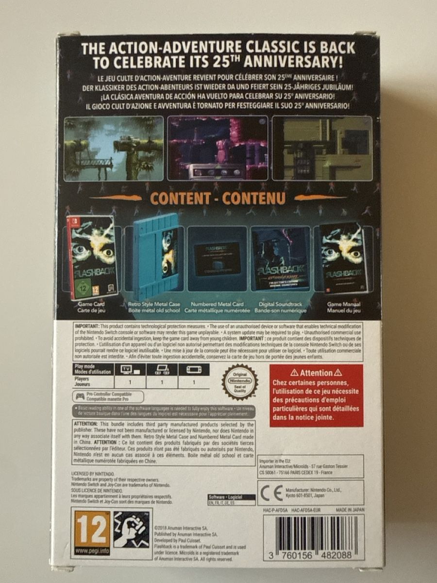 Giochi: Flashback - Édition 25ème anniversaire - Collector! – Nuovo e nell'imballaggio originale da Chavornay venduto da brunodasilva87 1