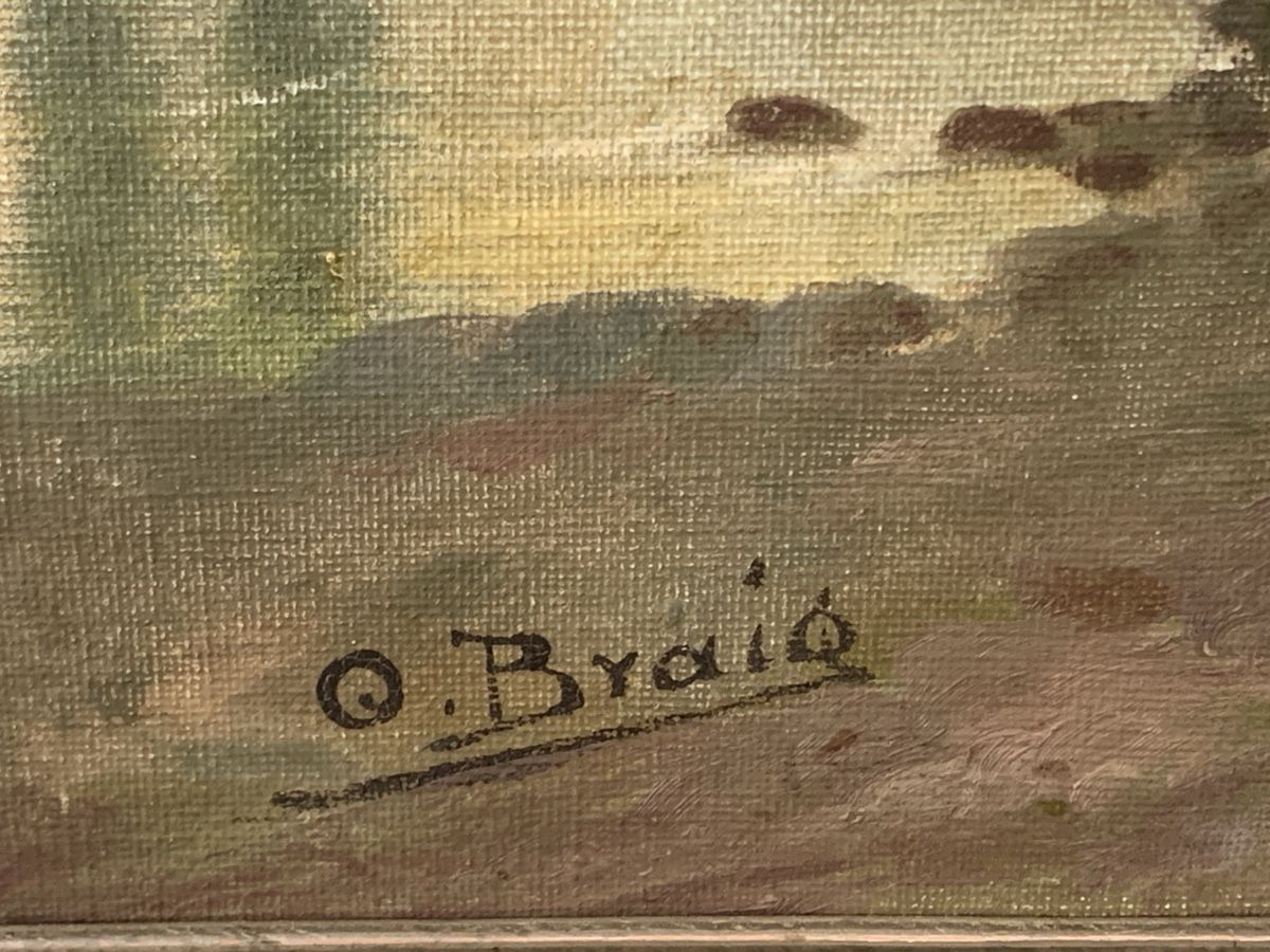 Dipinti: O. BRAIG 1875  – Usato da Wolfhalden venduto da SecondAntique 2