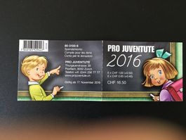 Markenheft 2016  ** Pro Juventute No 65  postfrisch