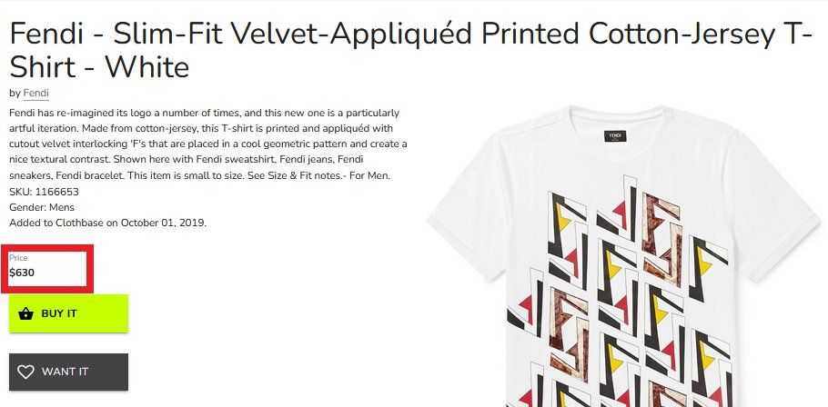 Fendi T-Shirts: Fendi T-Shirt 170 / 88 – Gebraucht aus Collonges von arashee 2