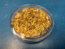 Schweizer Gold Goldflitter 7g Flussgold aus Uzwil / Gossau