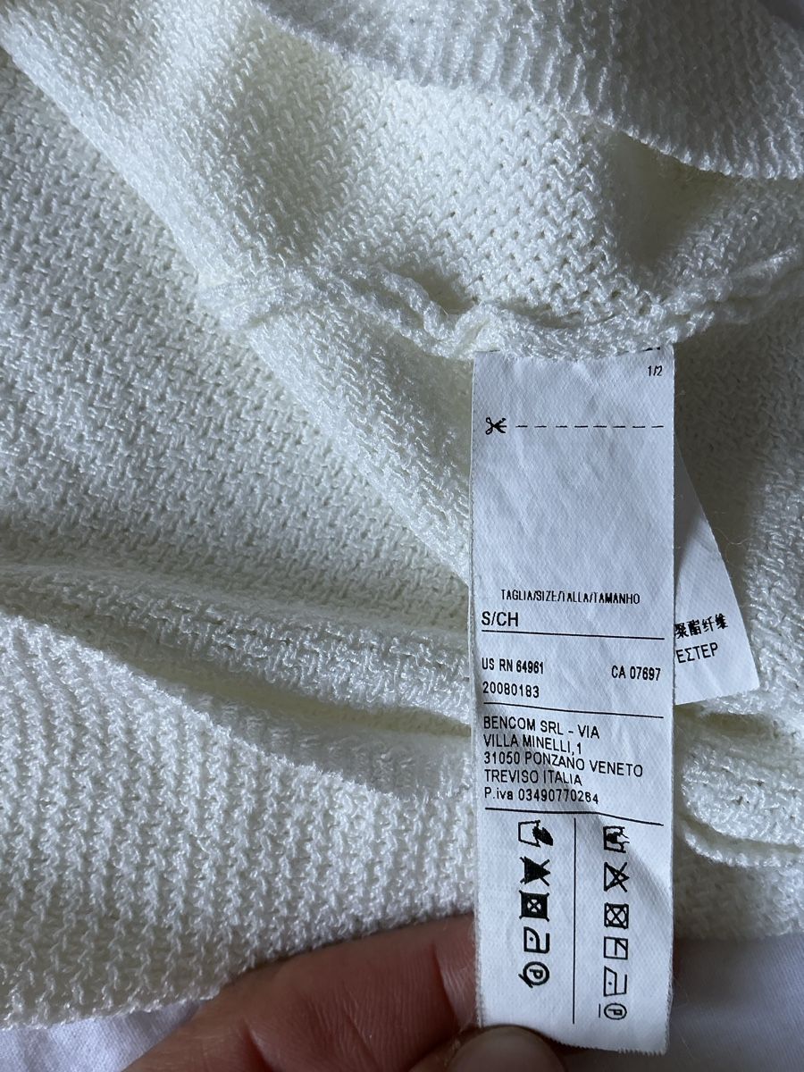 Benetton Maglioni & Felpe: Pull Benetton Blanc Cassé Taille S – Usato da Zürich venduto da Janakpur 5