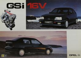 ORIGINAL FLYER | OPEL KADETT - E - GSi 1V | AB 02.1988