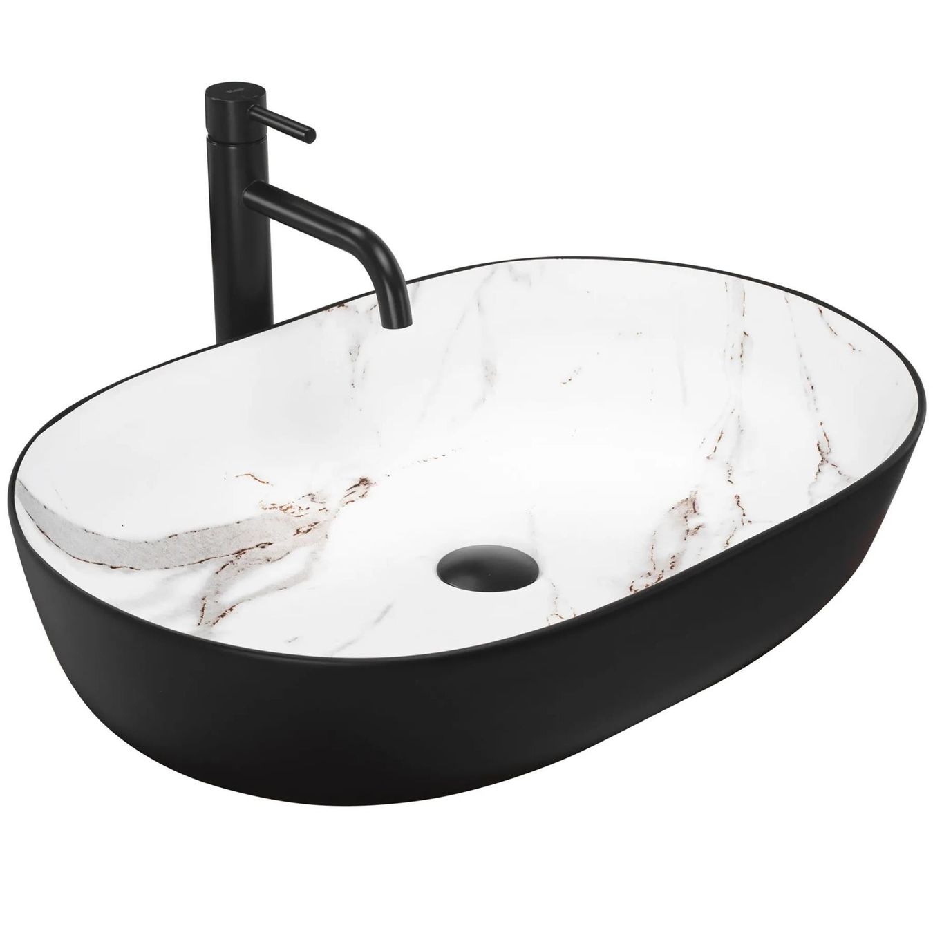 Lavabi & lavandini: Aufsatzwaschbecken schwarz – Nuovo e nell'imballaggio originale da Winterthur venduto da aredo
