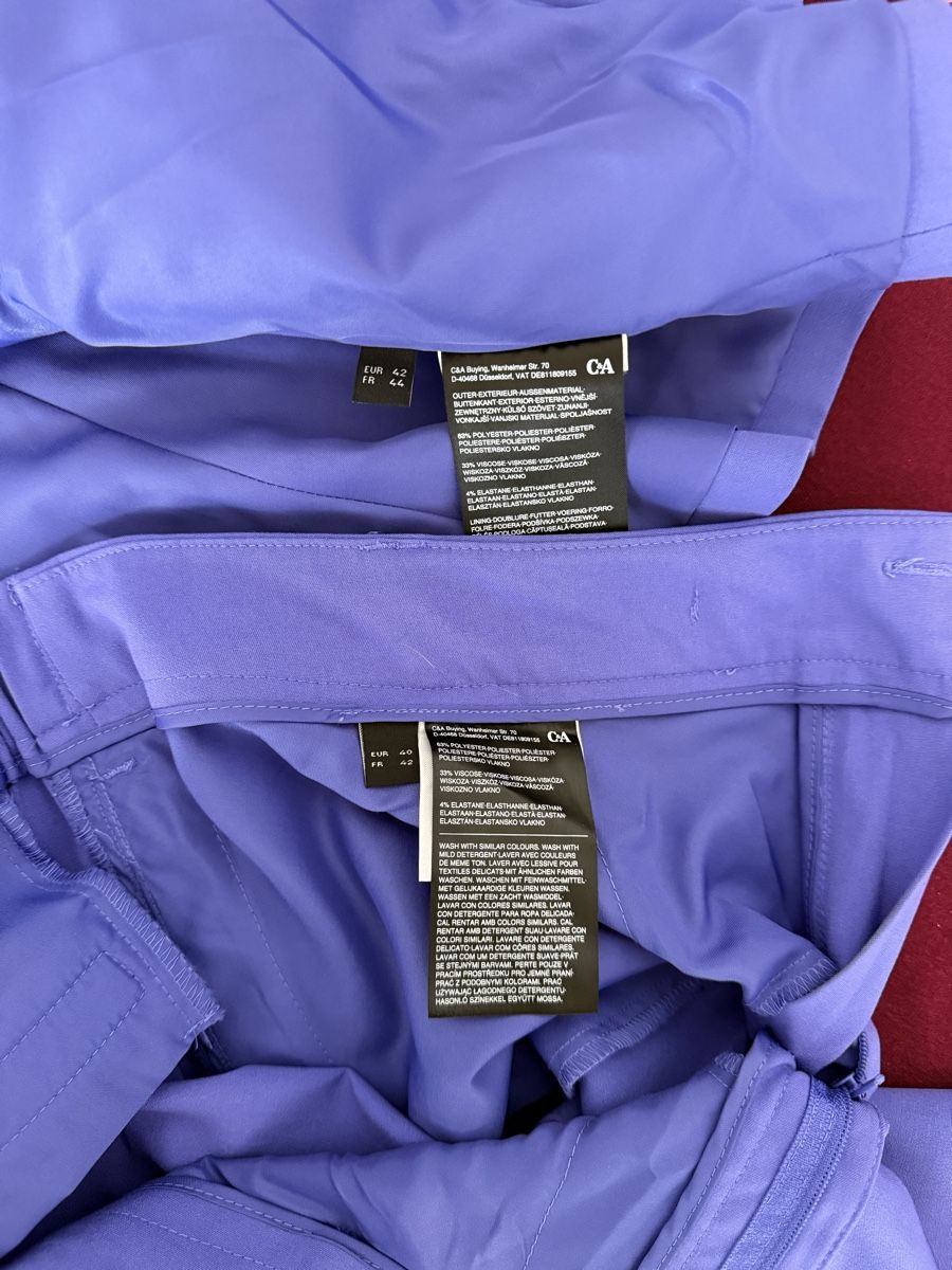 C&A Completi & Tailleur: Ensemble/tailleur bleu Majorelle (pastel) – Nuovo (secondo la descrizione) da Le Locle venduto da tchanatakoua 6
