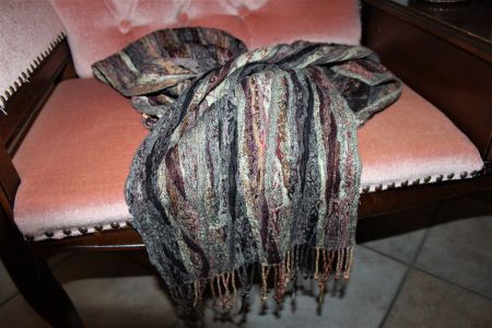 langer Schal in braun / Unisex