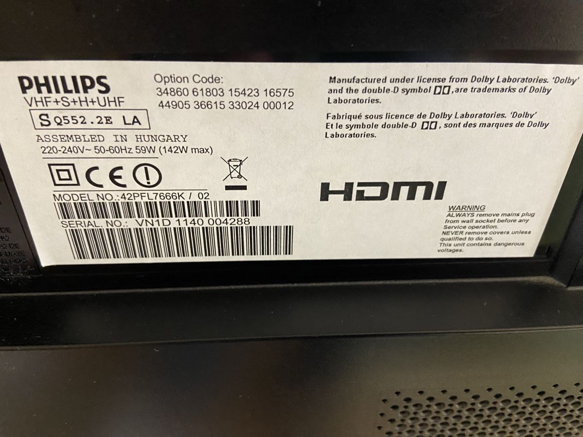 Philips Appareils TV: Fernseher Philips 42PFL7666K/02  – D'occasion à Dietikon par brocki-eyra 6