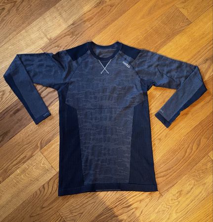 Men's Long Sleeve Shirt Odlo Size M Dark Blue