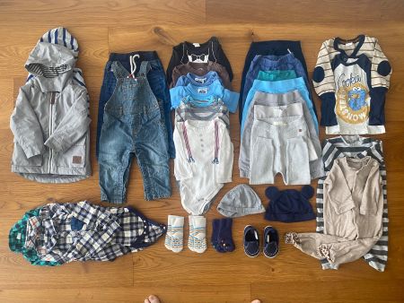 Baby Jungen Paket 74/80 | Merino | 30+ Teile