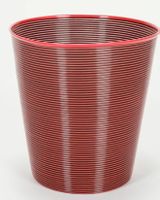 Design Papierkorb black/red von Resinelli Locarno