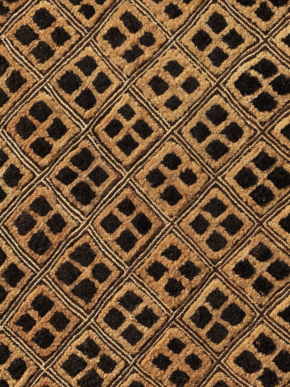 Tessuti: Raphia-Plüschgewebe, "Velours du Kasaï", Afrikanische Kunst – Usato da Basel venduto da MatthiDo