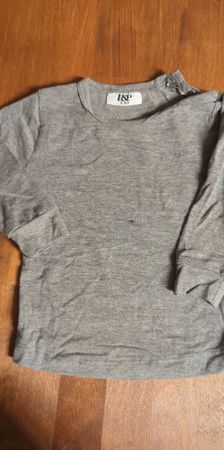Graues Baby Langarmshirt Grösse 68, gut erhalten