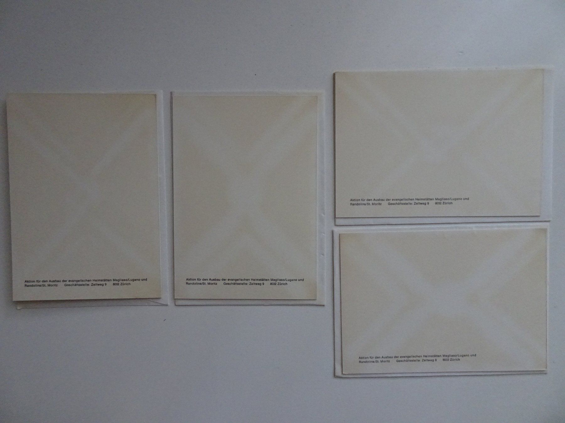 Cartoline: 4 Karten mit Couverts Tierbilder Fritz Hug – Nuovo (secondo la descrizione) da Winkel venduto da rsuzh 1