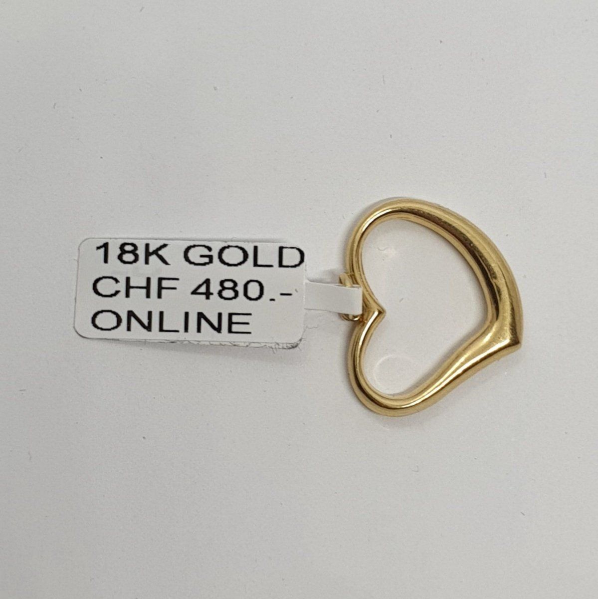 Ciondoli: Echt 18K Gold - Herz Anhänger – Usato da Luzern venduto da Goldhaus-Luzern 1