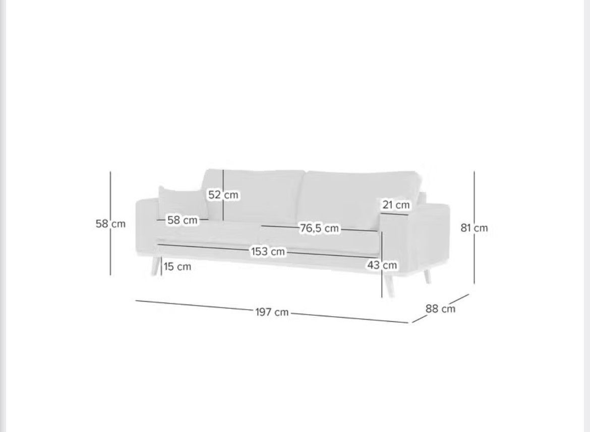 Divani: 2 sitzer Sofa Grau – Usato da zürich venduto da artekim 1