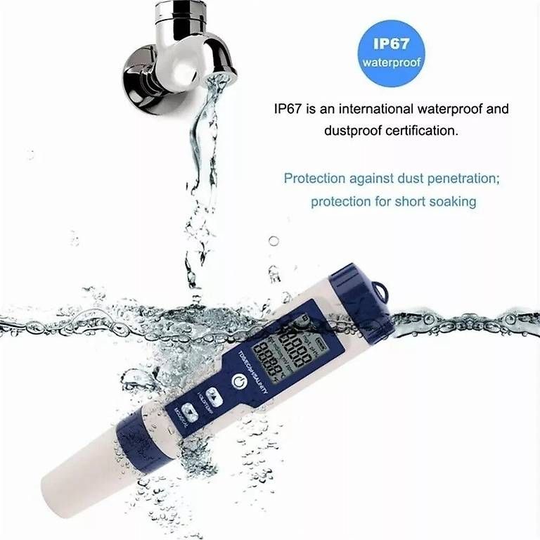 Misurare: Portofrei Digital PH TDS EC Messgerät 5in1 Wassertester – Usato da Kirchdorf AG venduto da suntory010 2