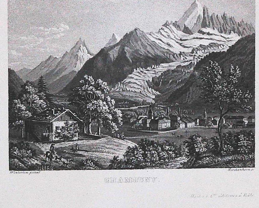 Incisioni: Chamonix Aquatinta von Winterlin – Usato da Rafz venduto da Helvet32 1