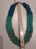 Kette, türkis, Farbverlauf, Modeschmuck