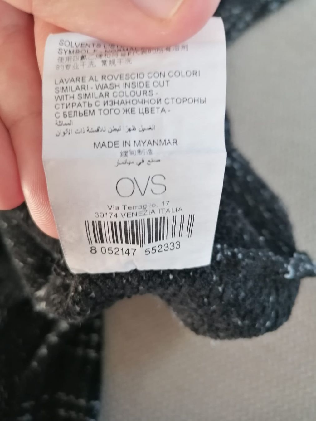 Maglioni & Felpe: Pullover Karomuster Schwarz/Weiss (Grösse S) – Usato da Winterthur venduto da Arkadii 4