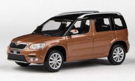 Skoda Yeti Phase II 2013-2017 braun met. / schwarz     1:43