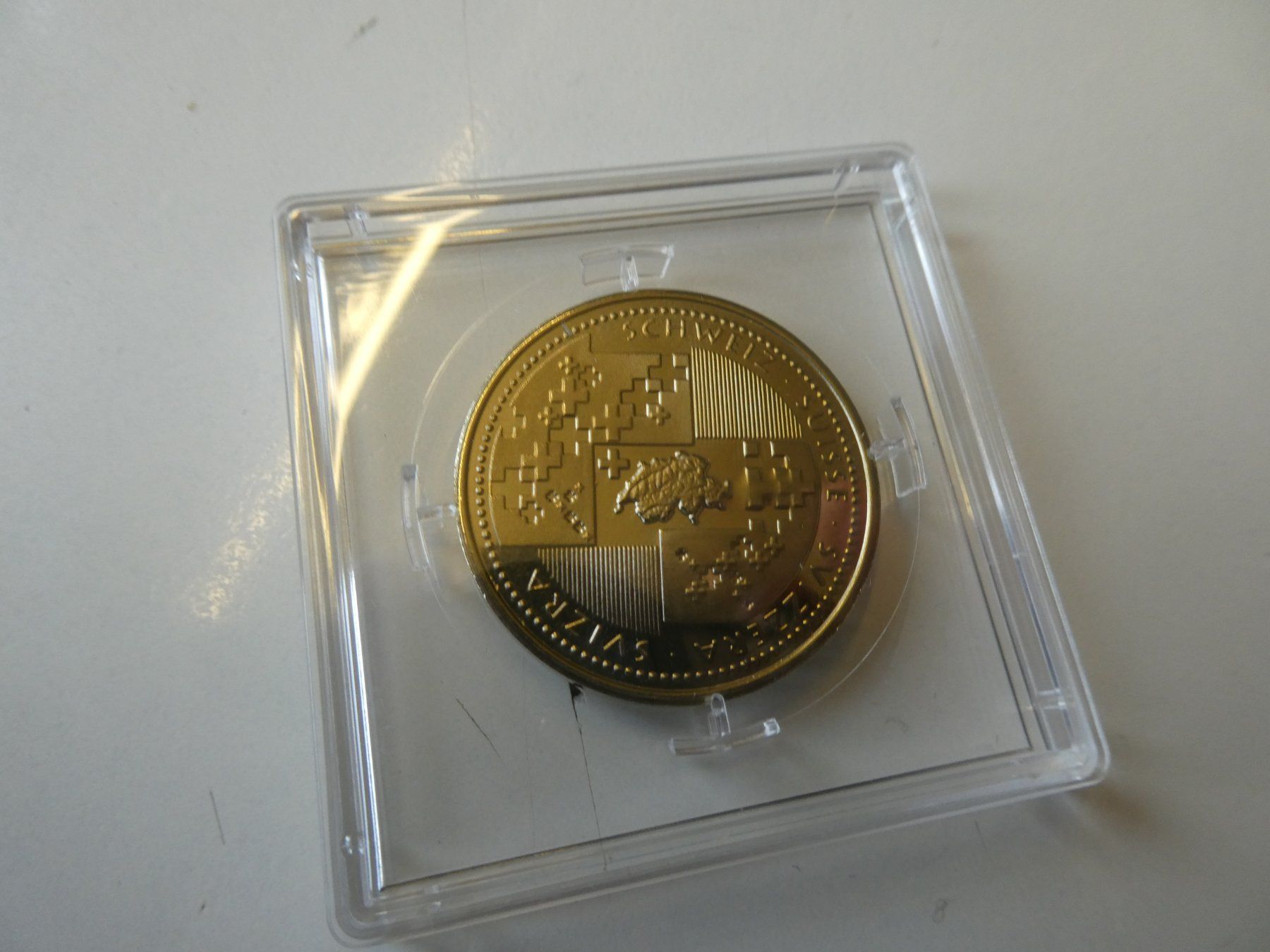 Medaillen: Medaille 30 mm, Gottardo 2016 – Gebraucht aus Hinterforst von Rohusri 1