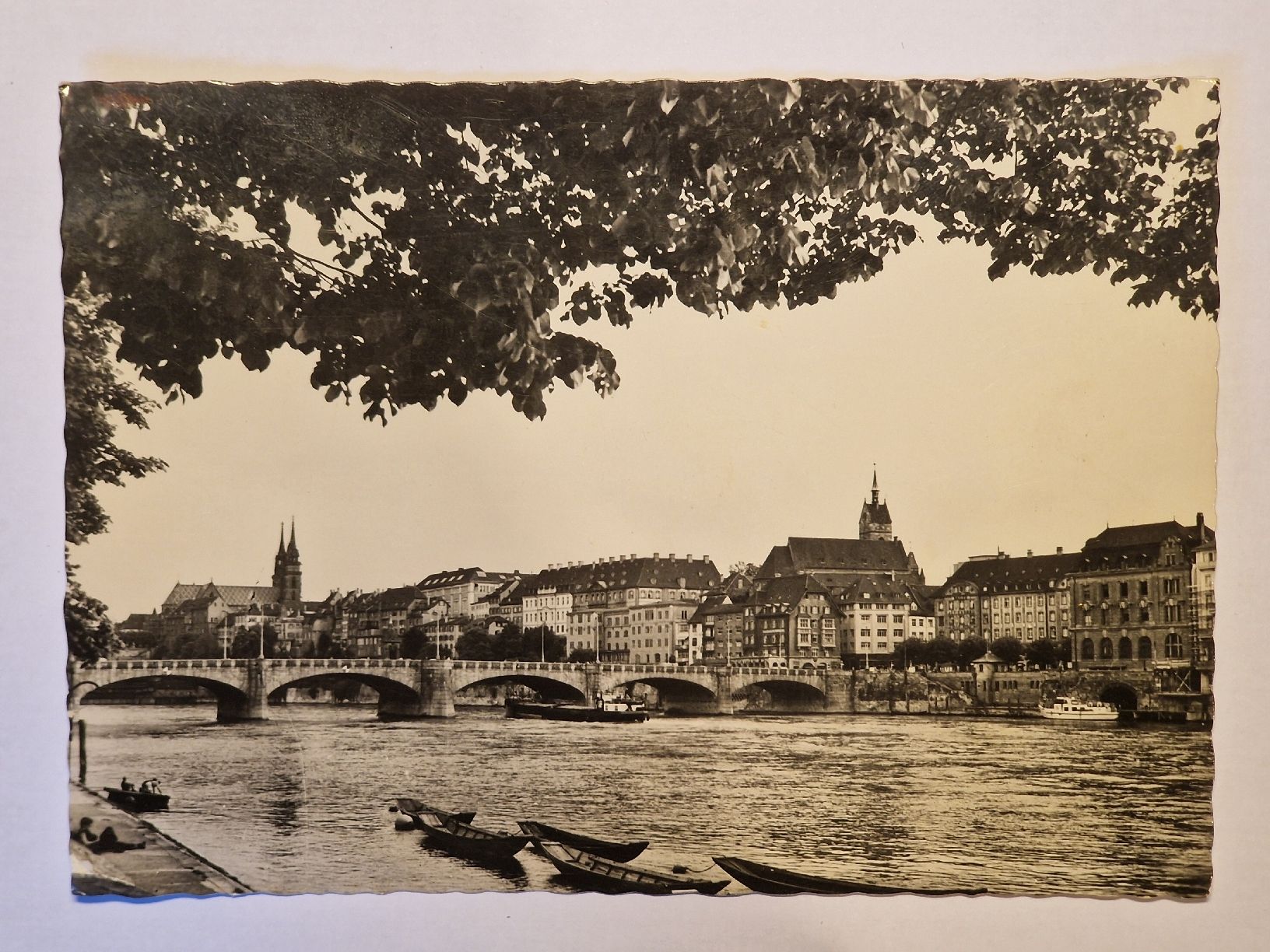 Cartoline postali: Basel  Mittlere Rheinbrücke – Usato da Rüegsauschachen venduto da Hbru
