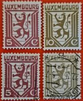 Luxembourg série neufs * et oblitérés,1930