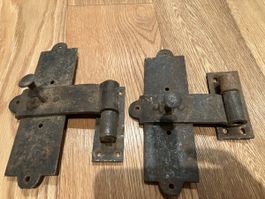Antike Beschläge  (Türbänder) für Türen und Tore (2 Stück)