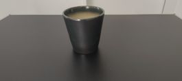 Keramik Über-/Blumentopf anthrazit innen beige, Durch 12.5