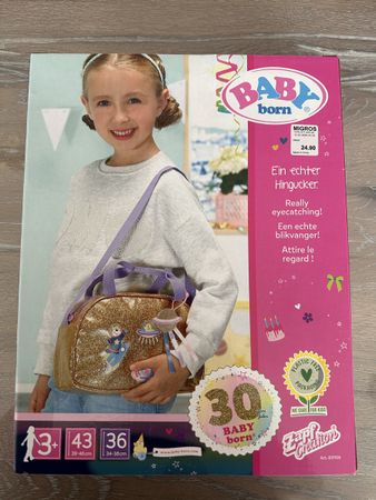 Baby Born Wickeltasche Glitzer-Look, neu und OVP🪎