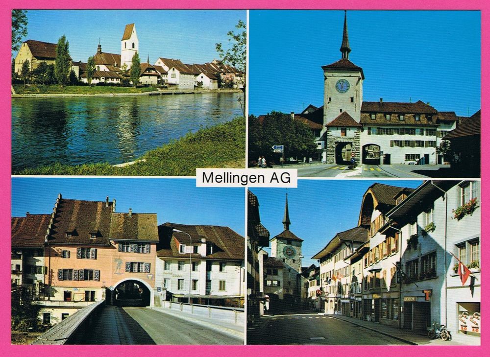 Mellingen AG 4-Bild Karte (Gebraucht) in Einsiedeln für CHF 1 – mit ...