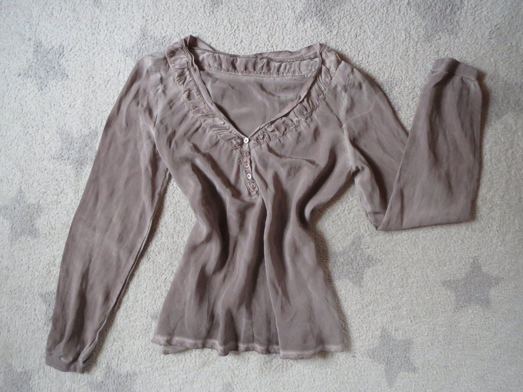 Nile Camicette: sehr stylische NILE Damen Bluse mit Seide – Usato da Kiental venduto da Anna8702