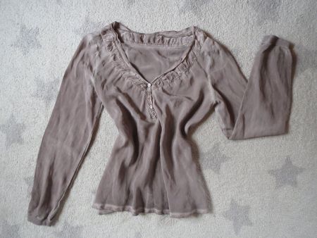 sehr stylische NILE Damen Bluse mit Seide