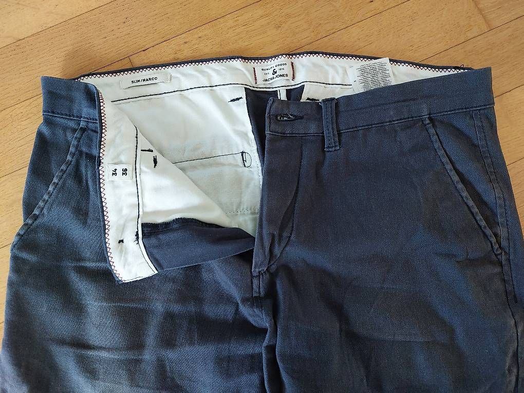 Pantaloni: Chino Gr. 34 36 blau - SLIM MARCO  – Usato da Urtenen-Schönbühl venduto da alexaz 2