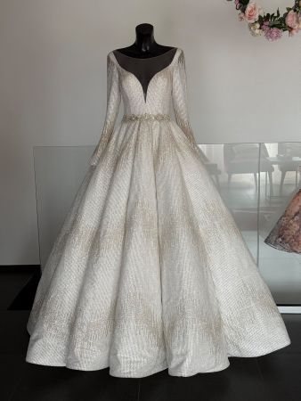 Tina Valerdi  Braut Hochzeit Kleid Gr.38 40, Perlen Glitzer